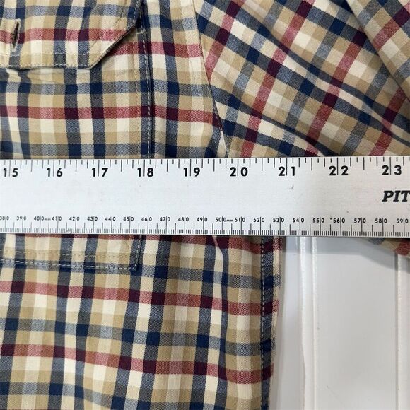 Carhartt Plaid Cotton Button Shirt Mens M Workwear Western Americana Rugged - Picture 3 of 8